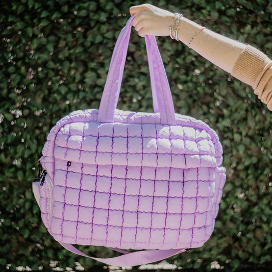 Light Purple Weekend Duffel w/ Pass-Thru Slip