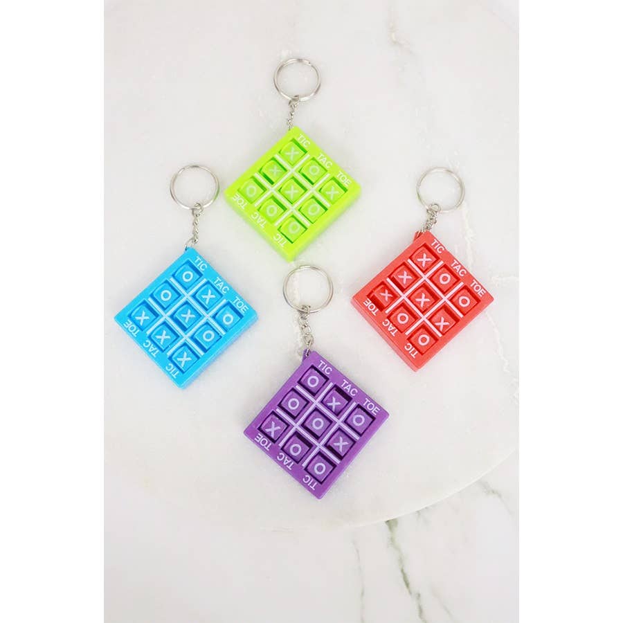Tic Tac Toe Mini Board Game Keychain