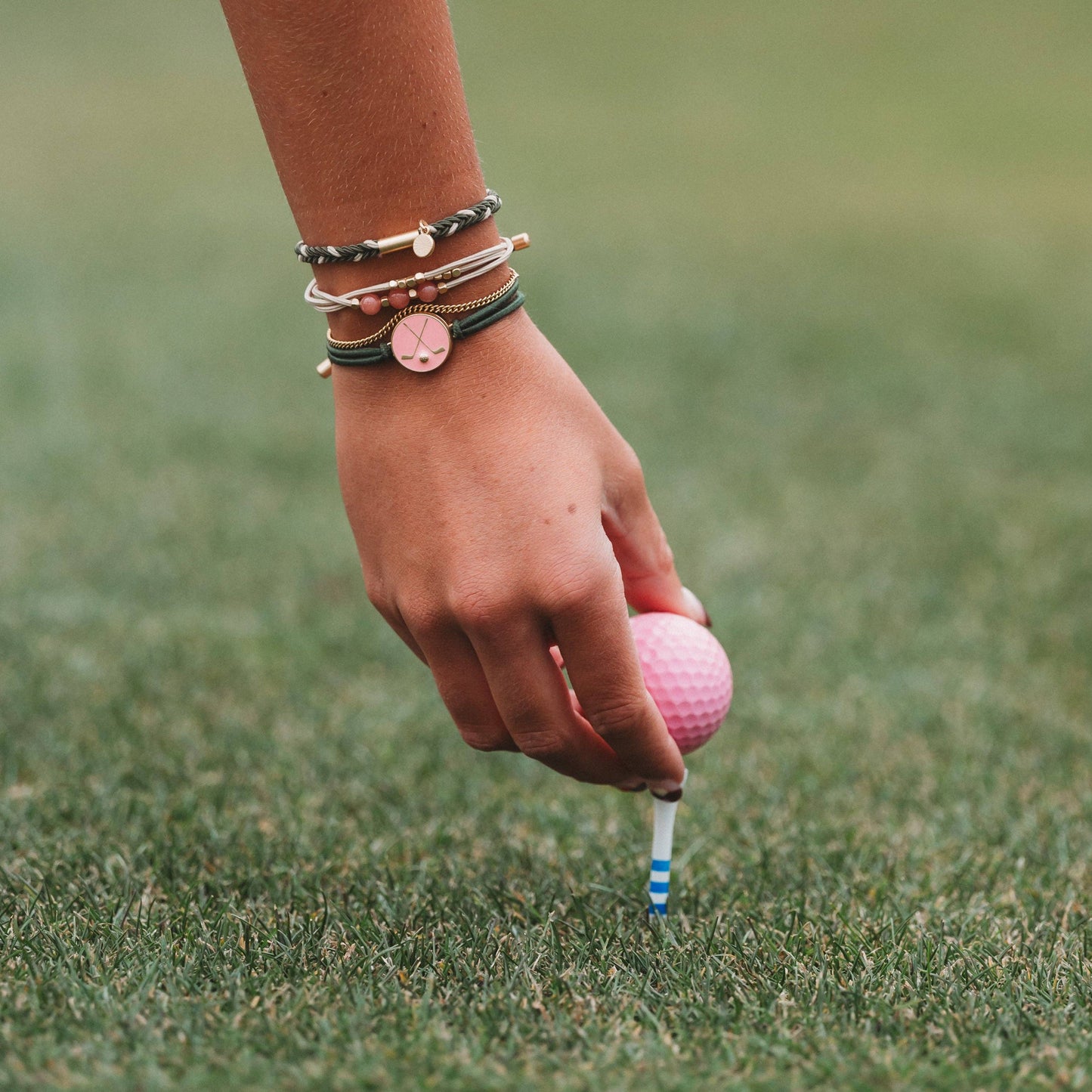 "Tee Time" Hair Tie Bracelets