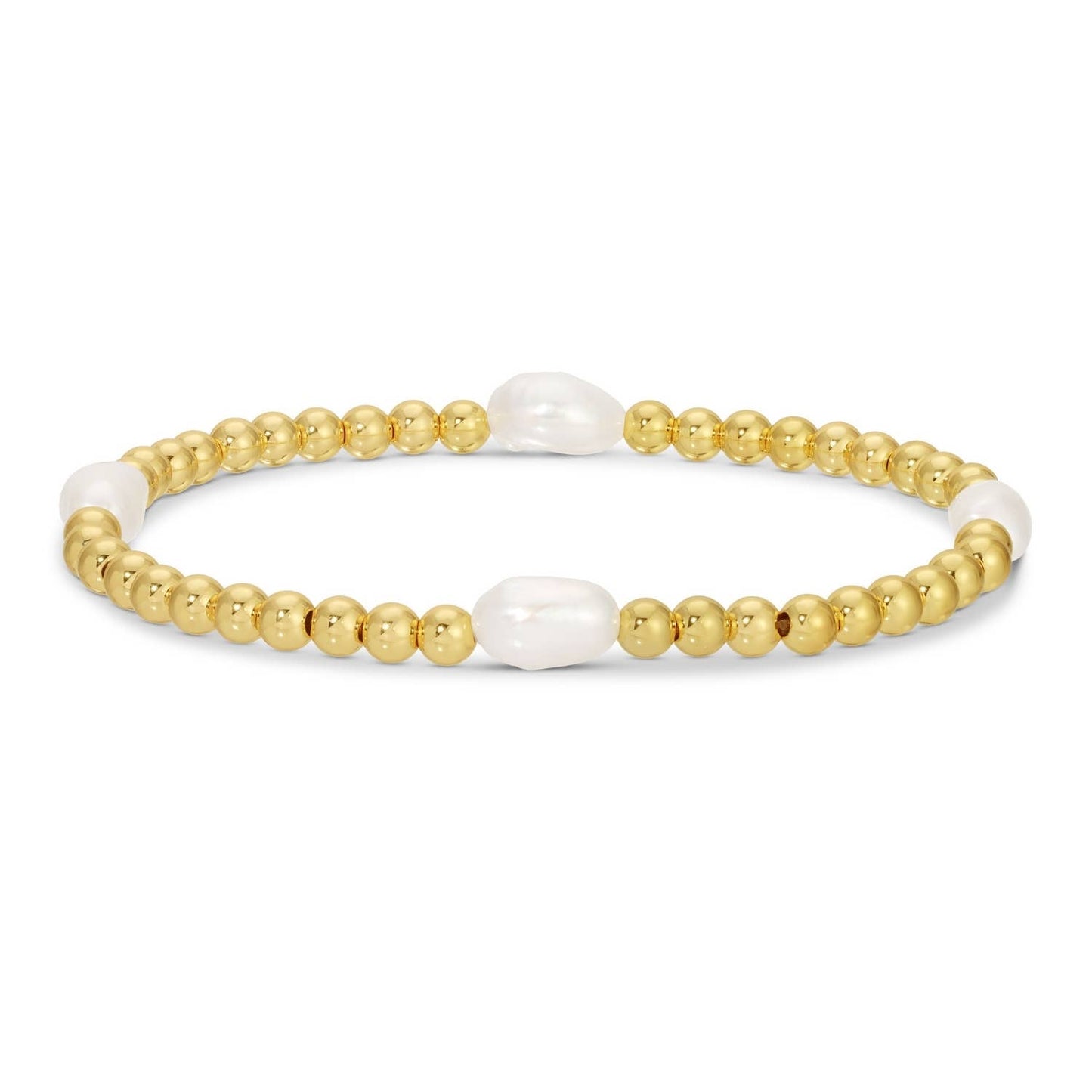 Medium Gold/Pearl Bracelet
