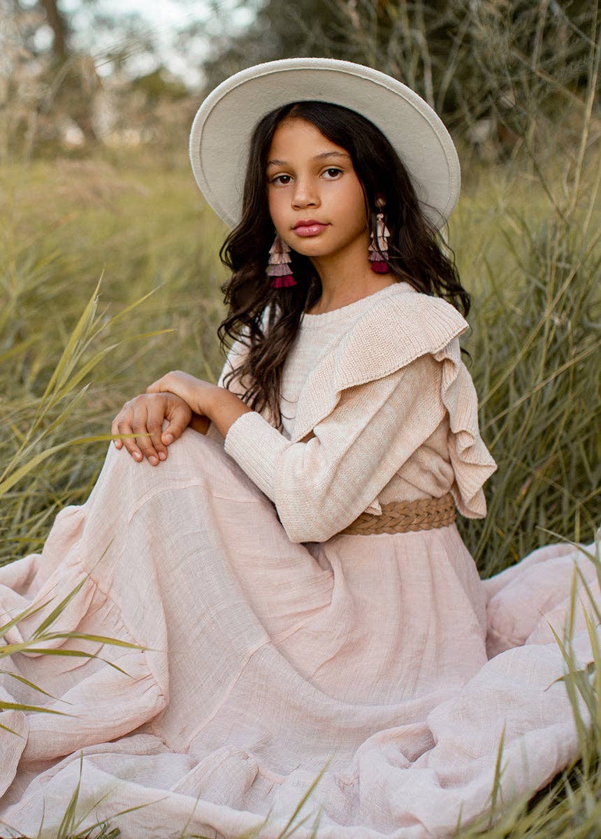 Kid's Annabel Skirt in Blush