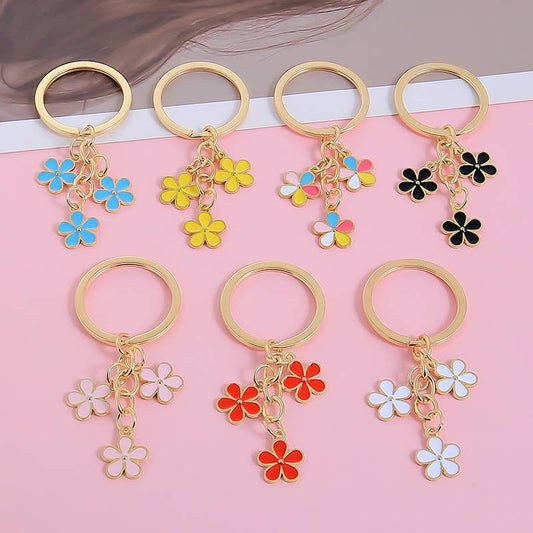 Three Flowers Keychain