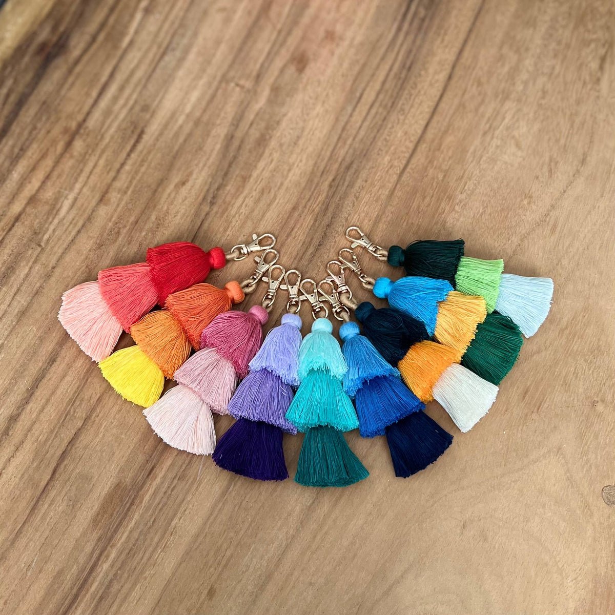 3 Tiered Large Ombre Tassel with Clasp