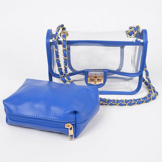 Transparent Crossbody Bag W/pouch