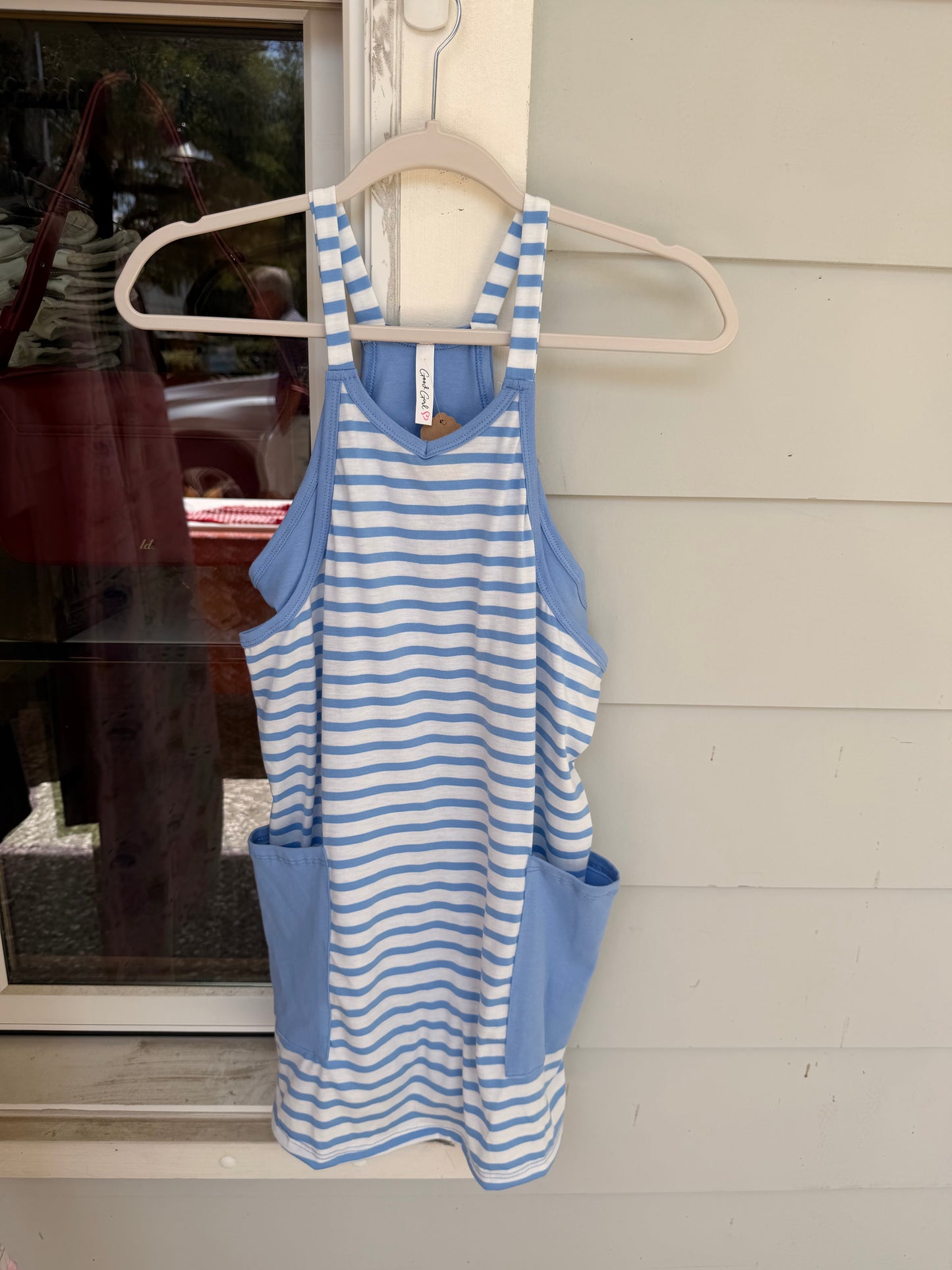 Striped Mini Dress Romper