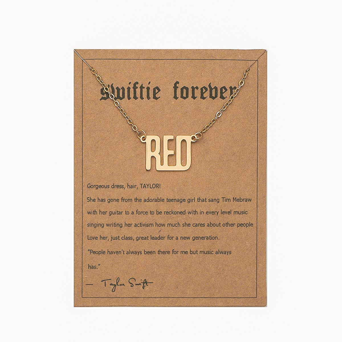 Taylor swift FEARLESS necklace