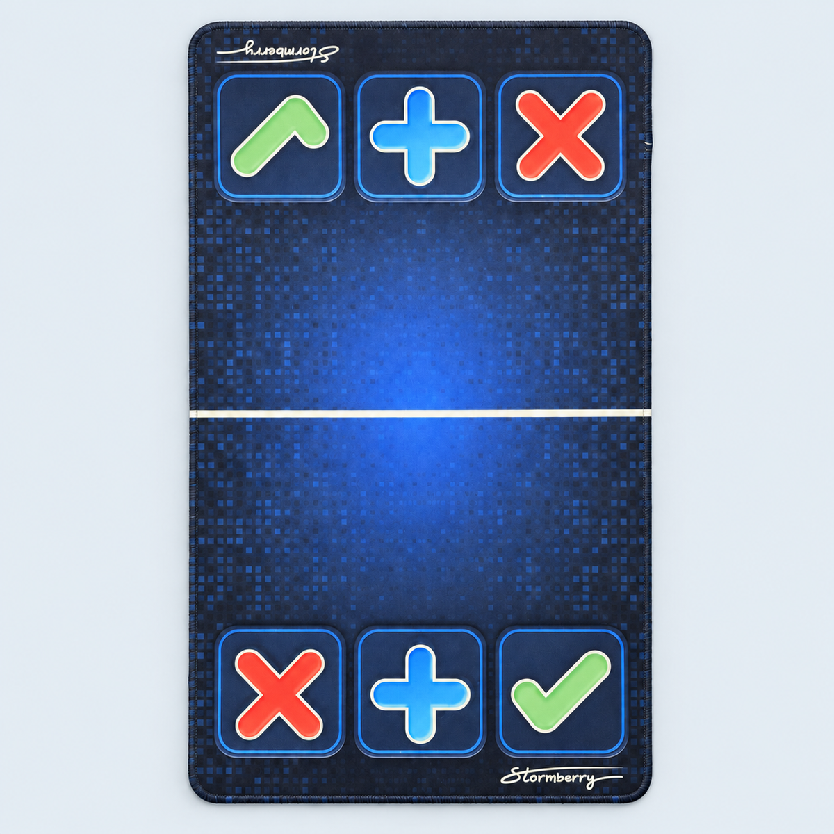 Blue Digital Pixel Squishy Trade Mat