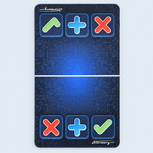Blue Digital Pixel Squishy Trade Mat