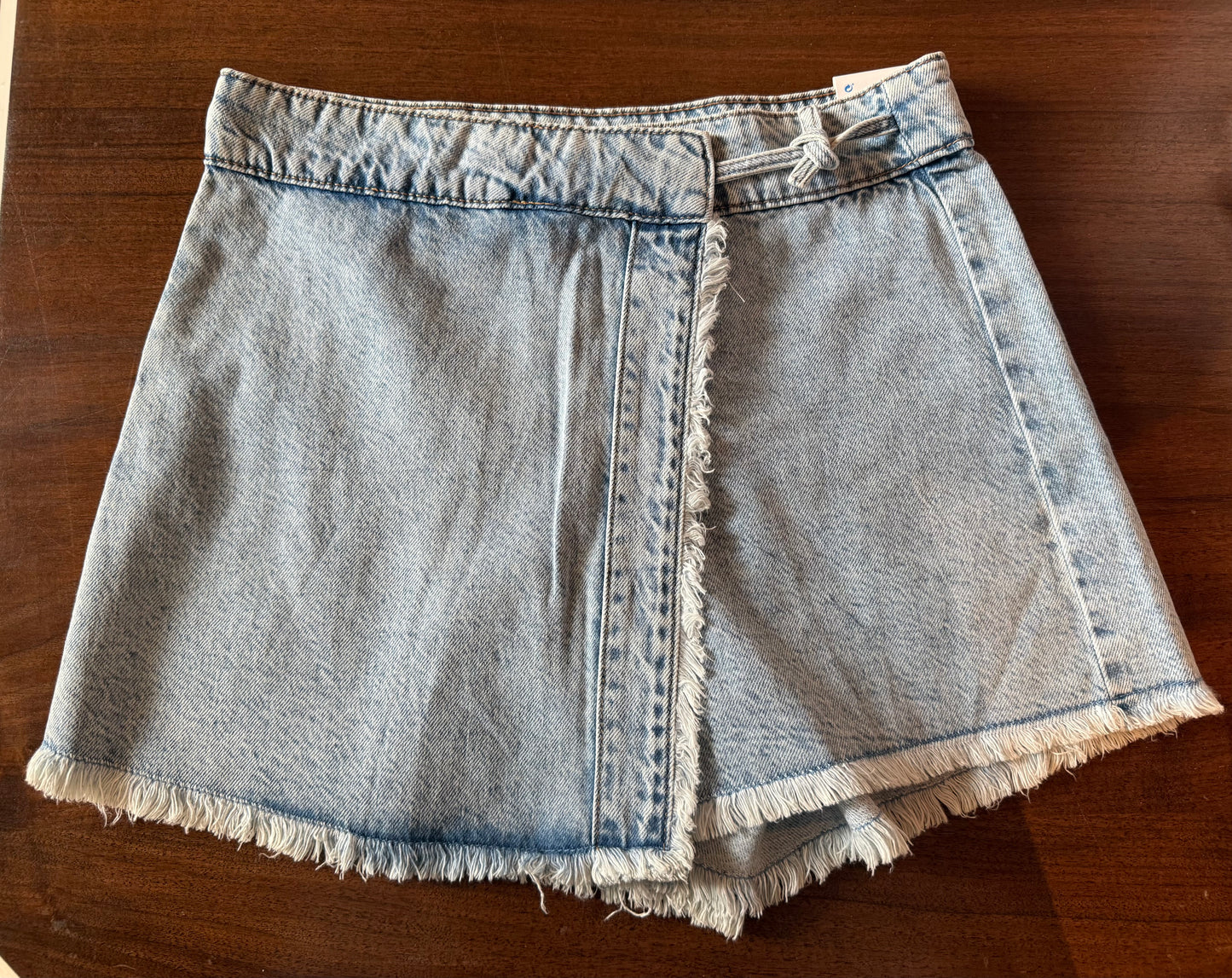Denim Wrap Skort