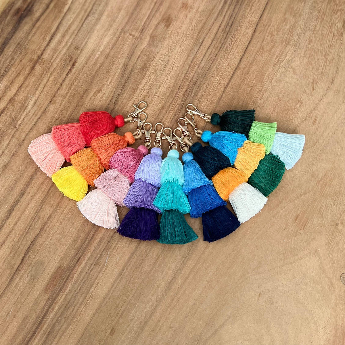 3 Tiered Large Ombre Tassel with Clasp