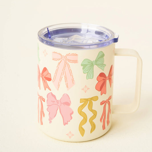 14 oz Insulated Mug-Bow Affair