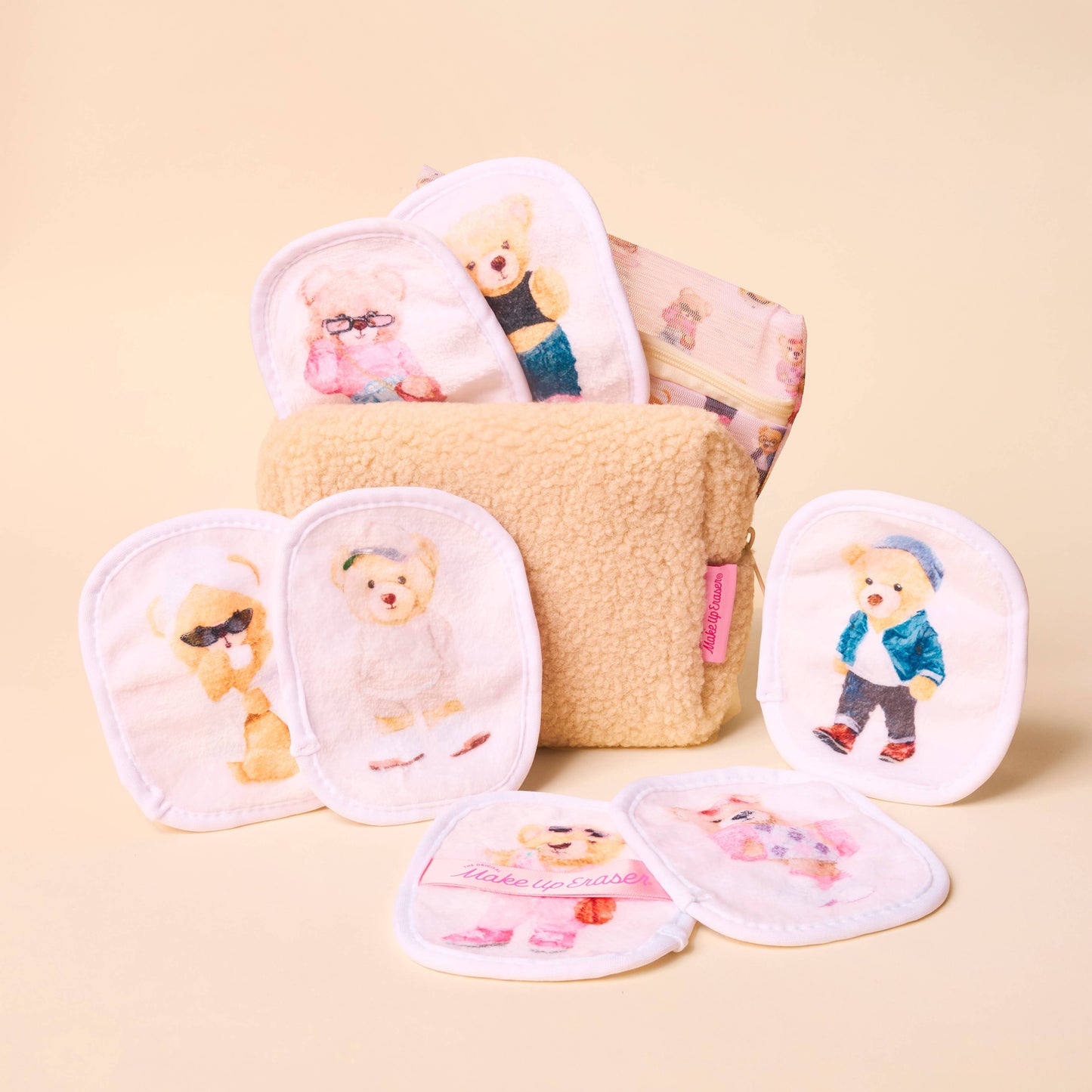 Teddy Bear 7-Day Gift Set & Plush Cosmetic Bag