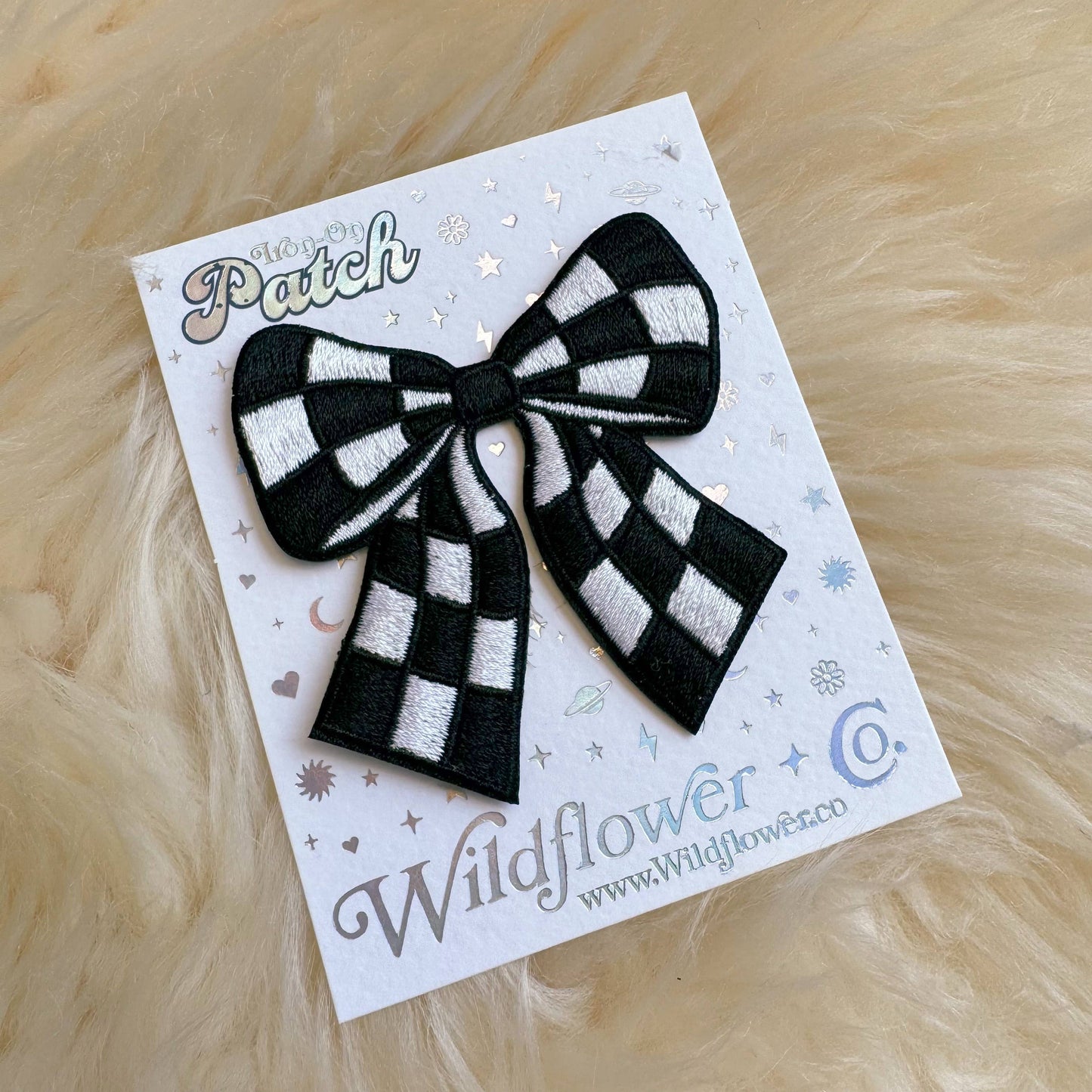 Checkered Bow Patch