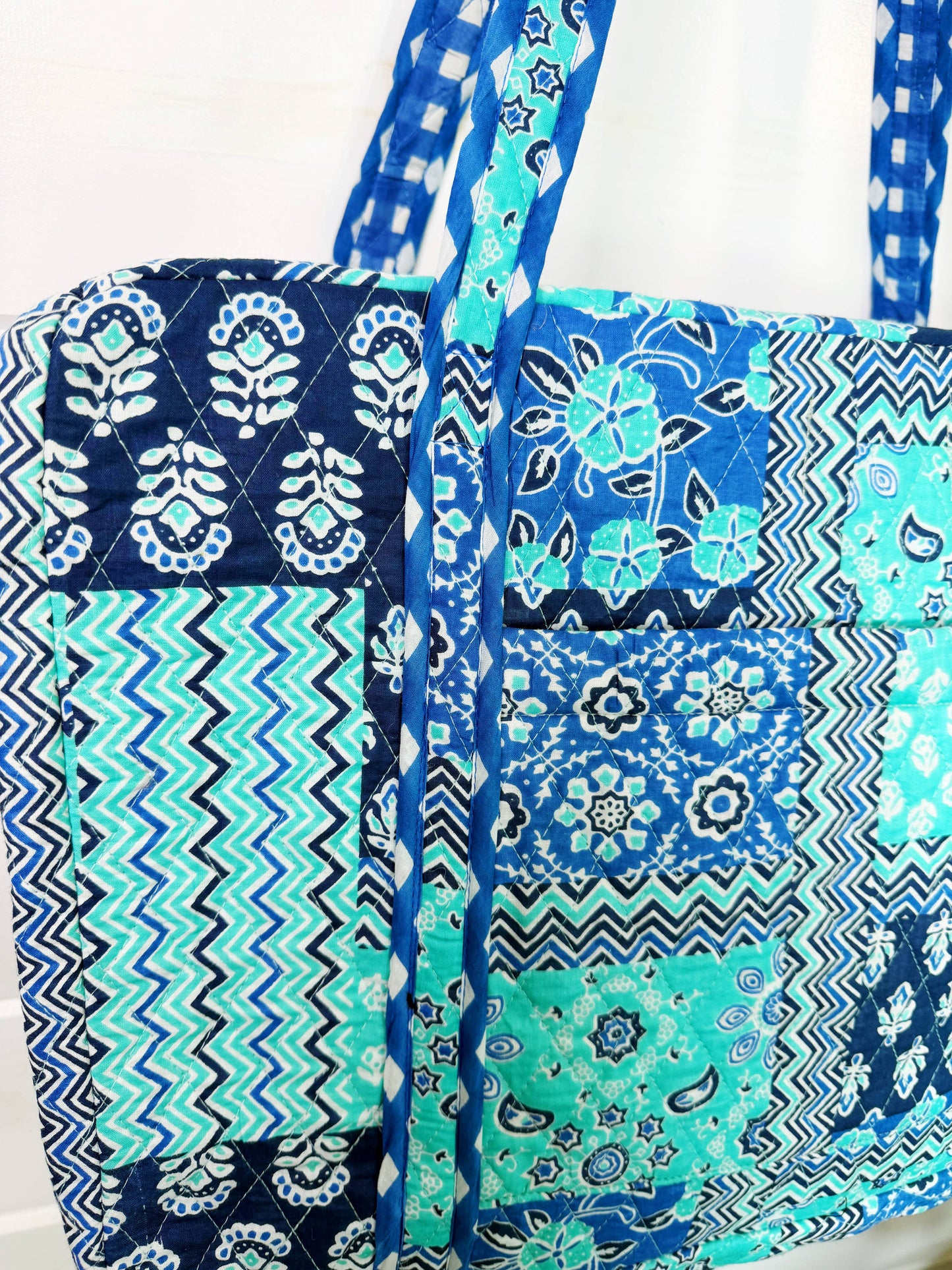 Bandana Quilted Weekender Bag Patchwork