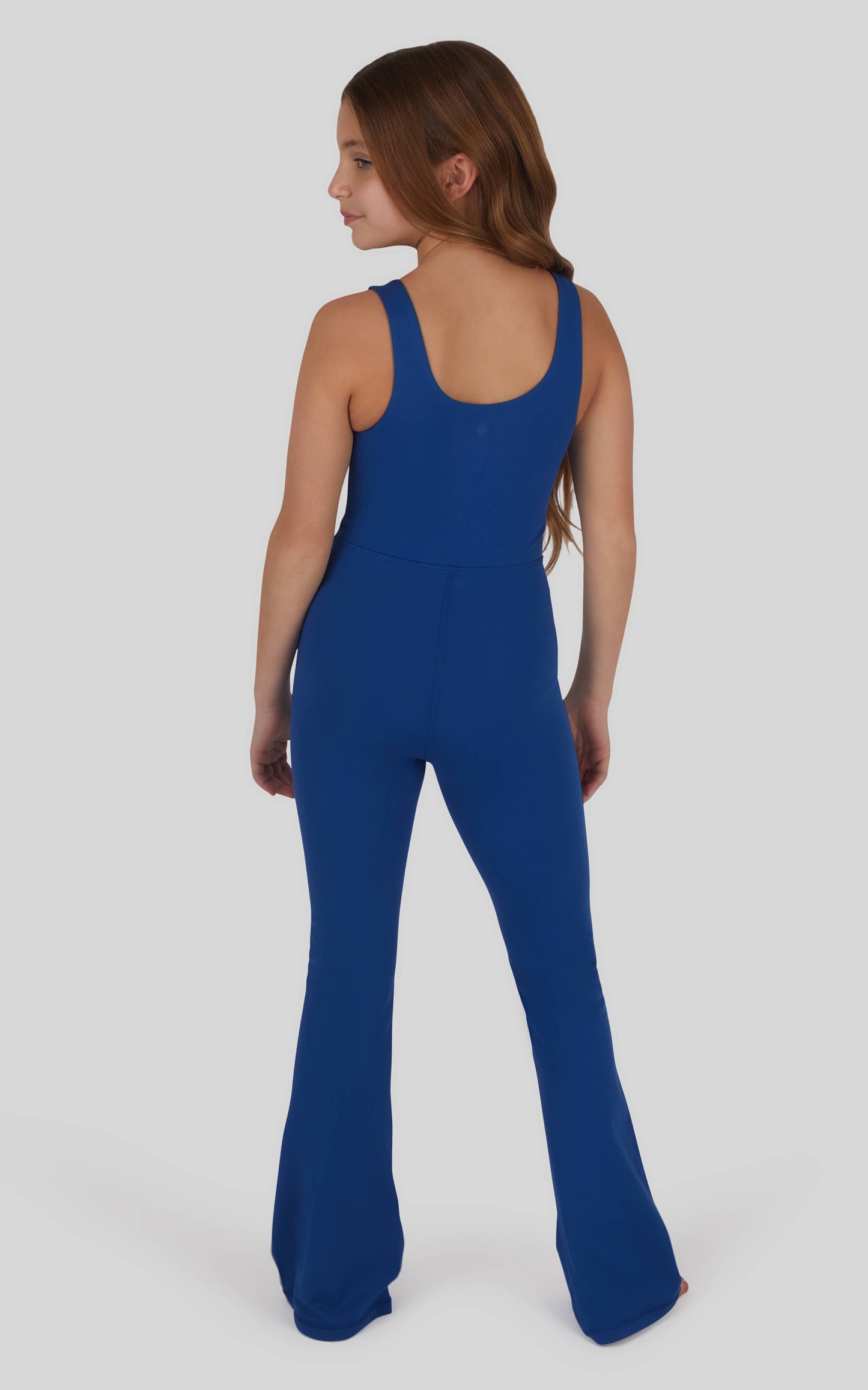 Girls Lux Core Flared Leg Romper Jumpsuit