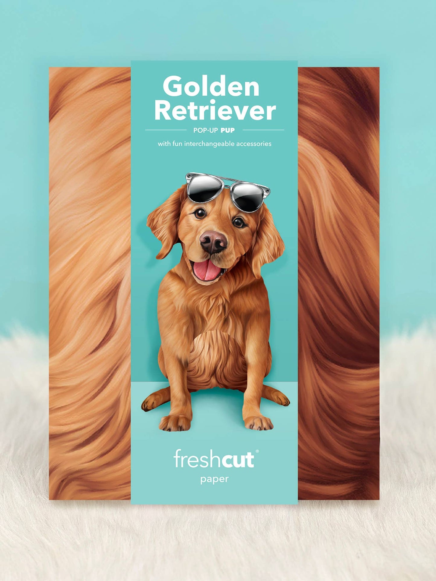 Golden Retriever Pop Up Greeting Card