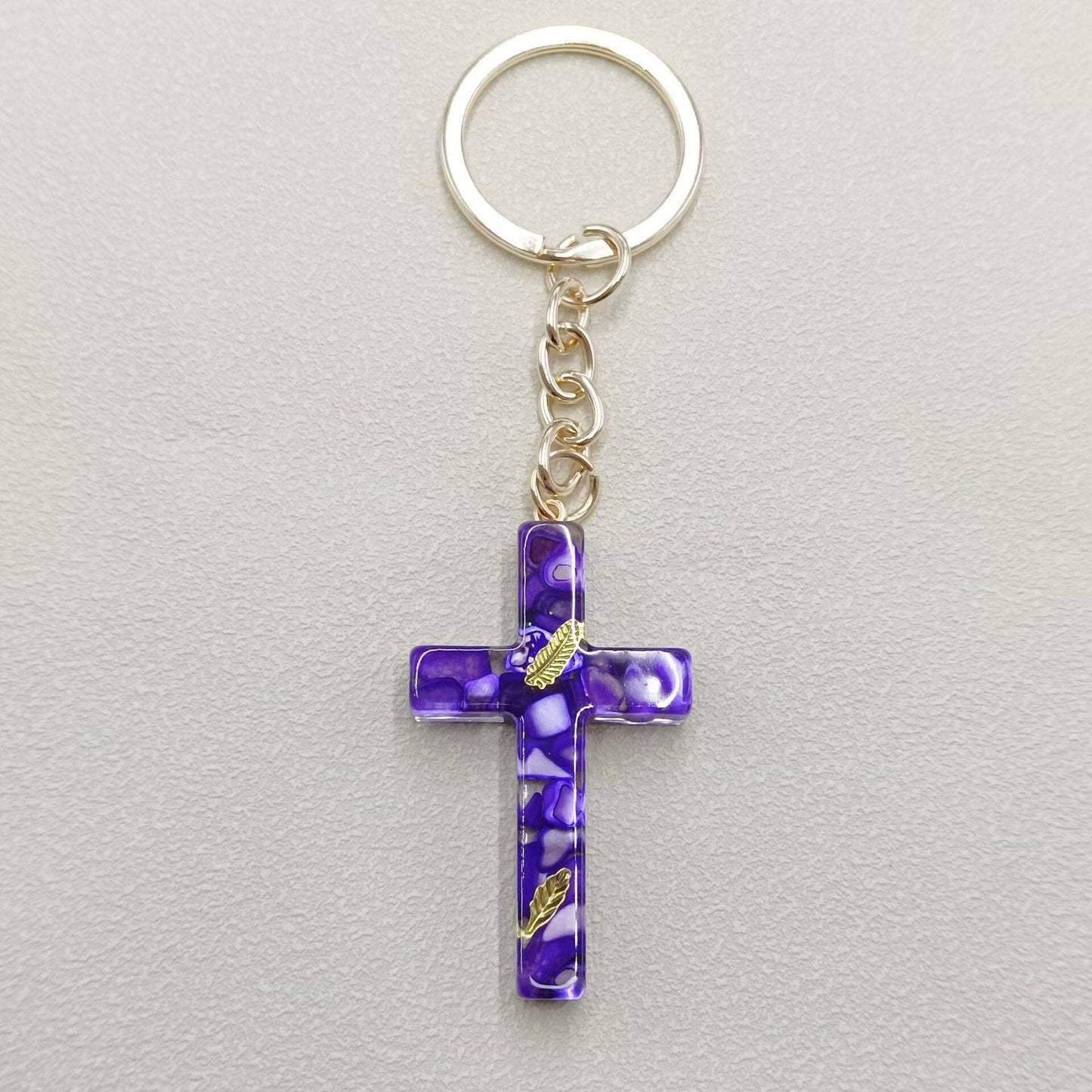 Cross Charm Keychain