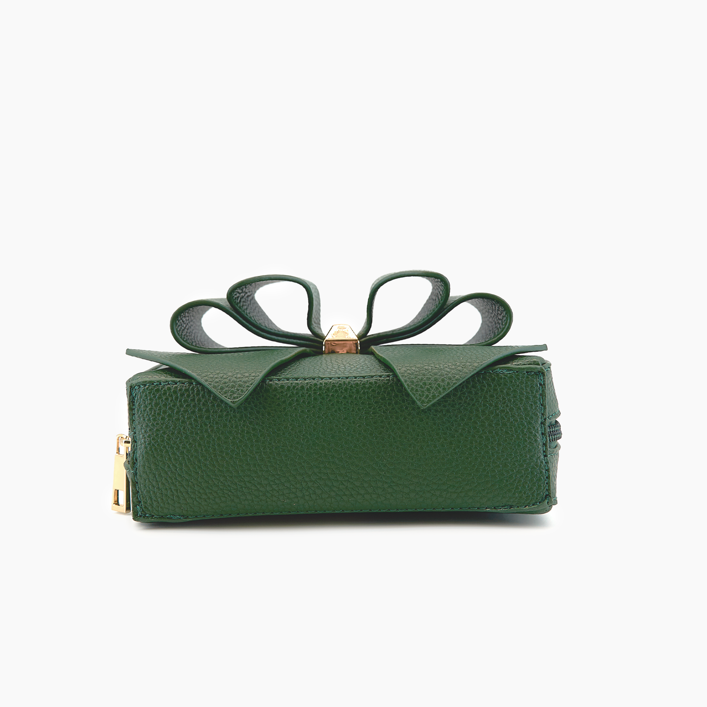 Women's Vegan Leather Long Strap Chloe Bow Mini Crossbody