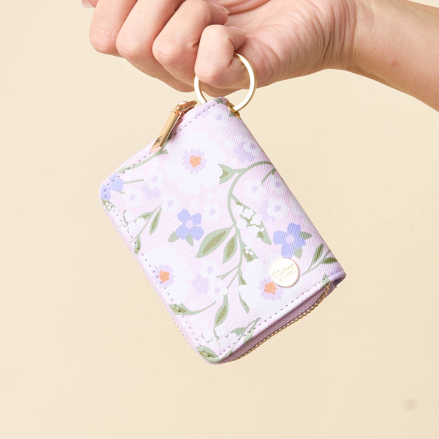 Zip Around Wallet-Floral Haven Lilac