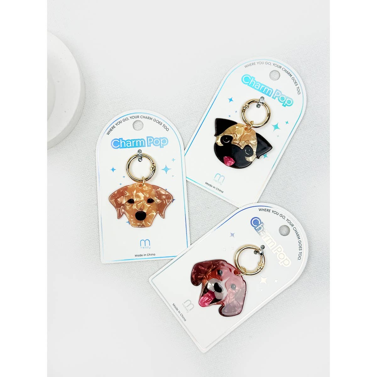Cute Puppy Key Charm