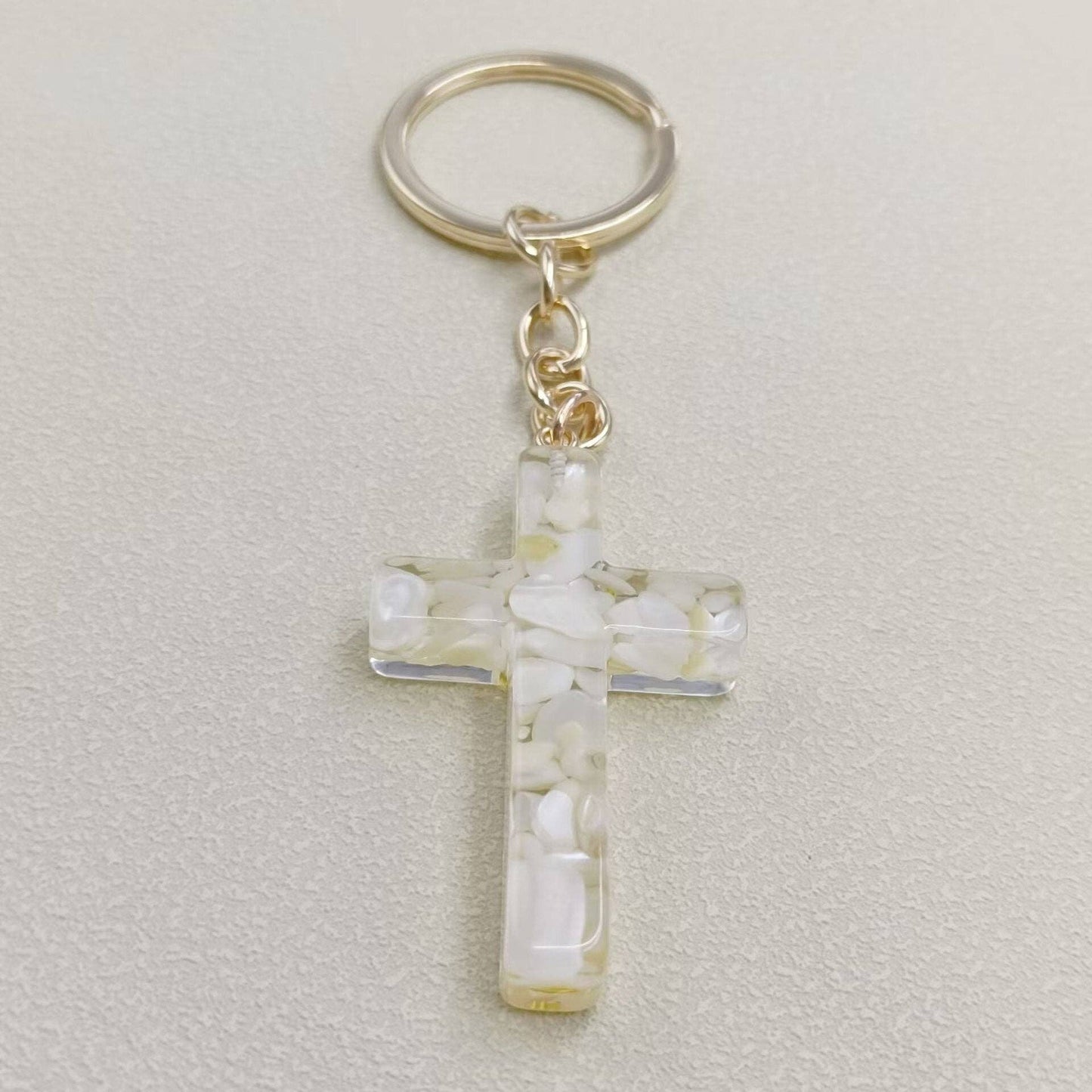Cross Charm Keychain