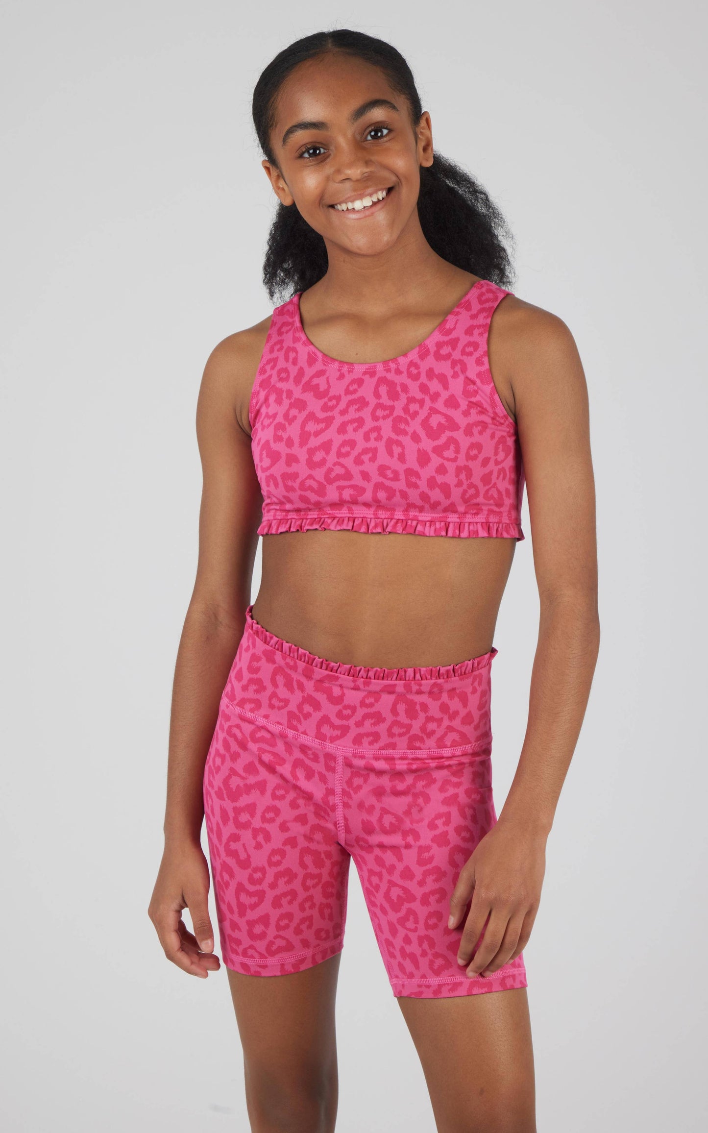 Girls Lux Bra and Short with Ruffle - 2 PCS Set