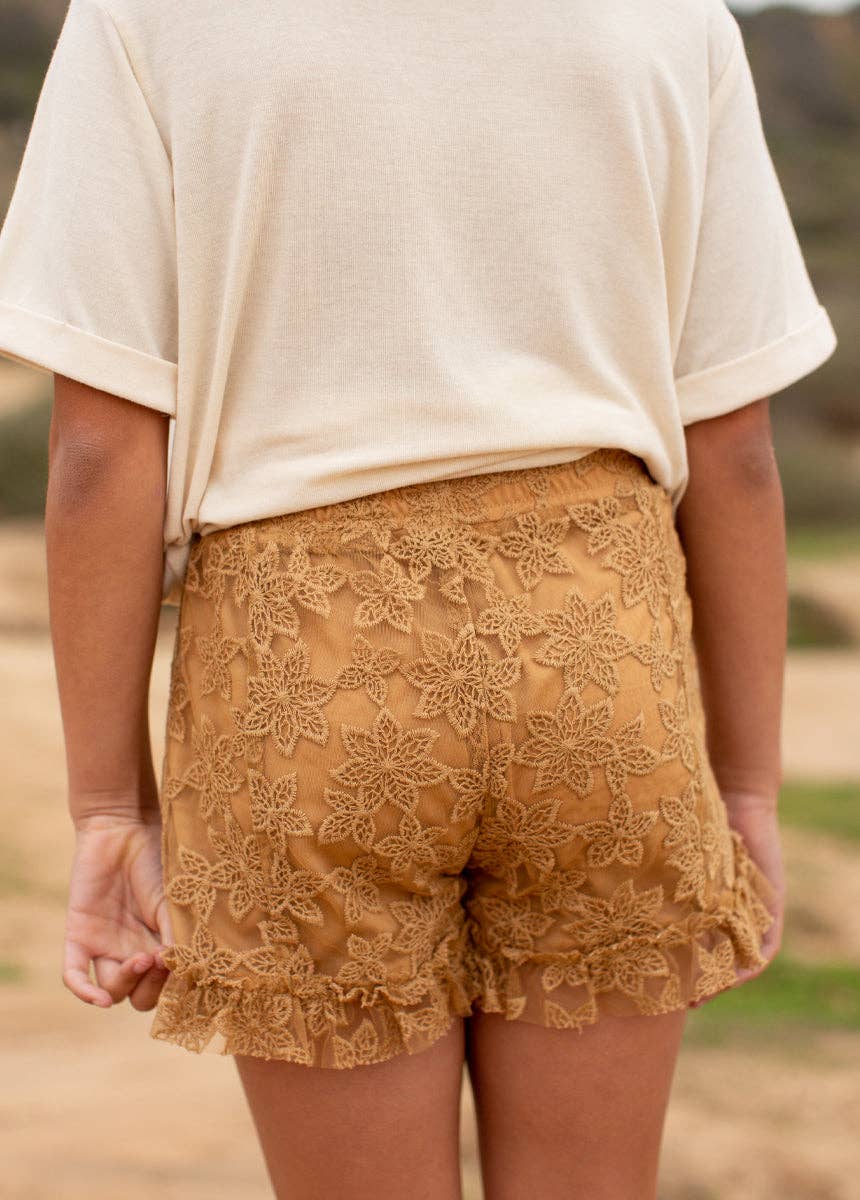 Kid's Row Shorts in Honey