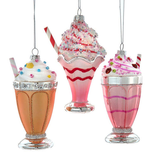 5.1"GLS ICE CREAM FLOAT W/STRAW