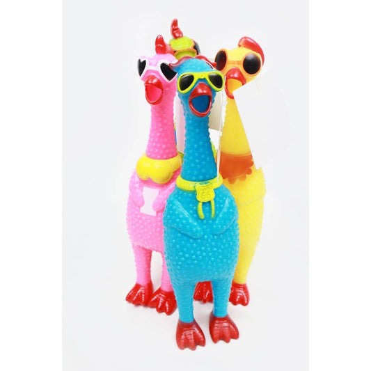 Rubber Chicken Squeaky Toy
