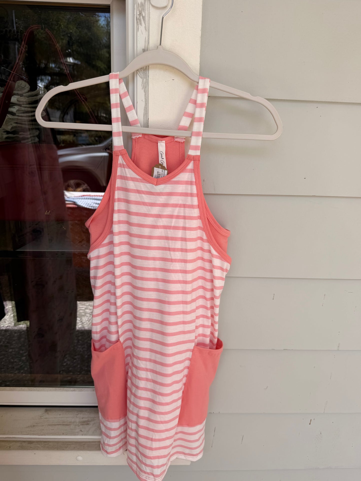 Striped Mini Dress Romper