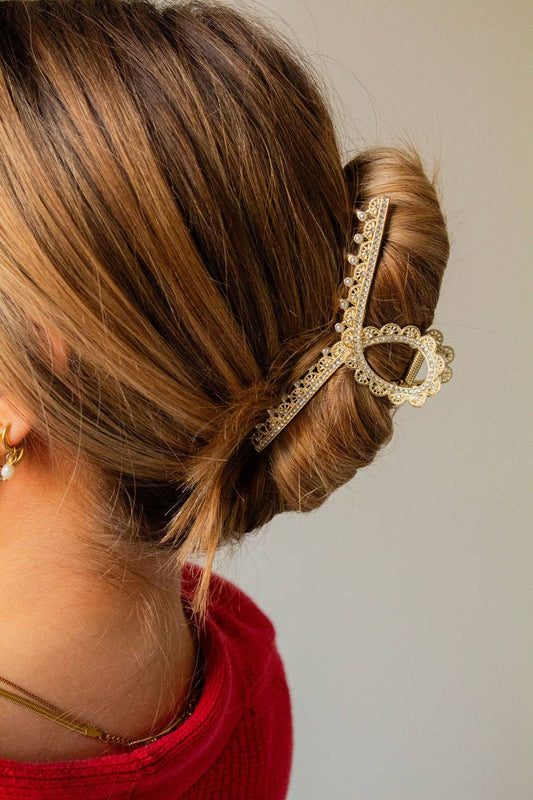 Queen Anne's Lace Claw Clip