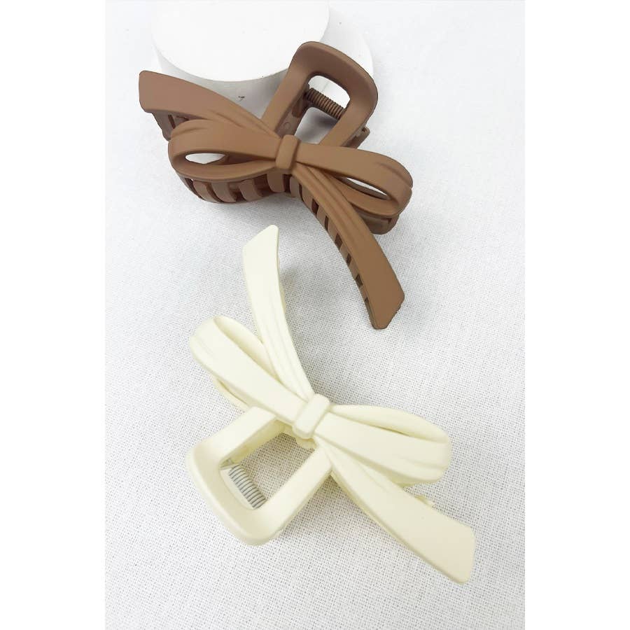 Knotted Bow Hair Clip Claw