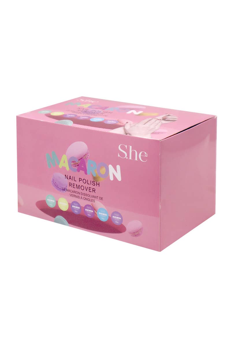 Macaron Nail Polish Remover Pads