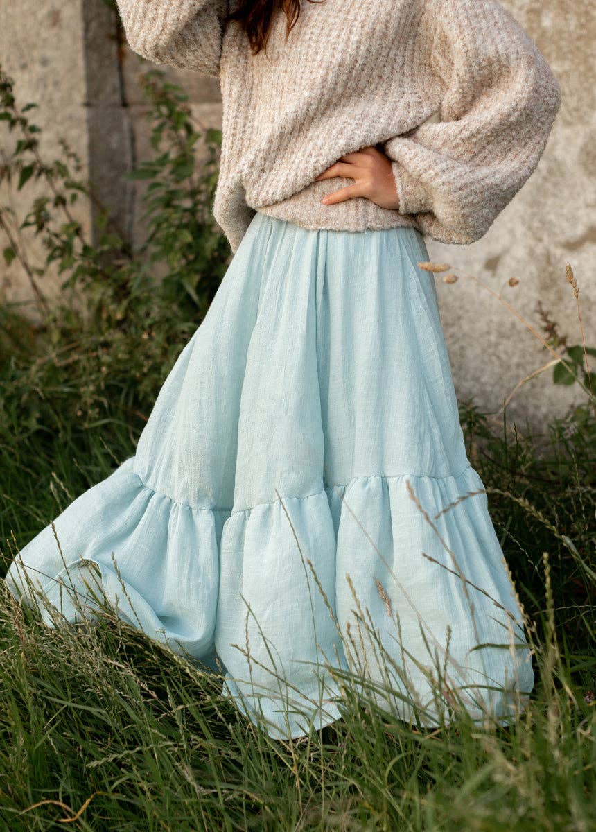 Kid's Annabel Skirt in Blue Smoke