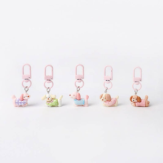Cute Running Puppy Keychain