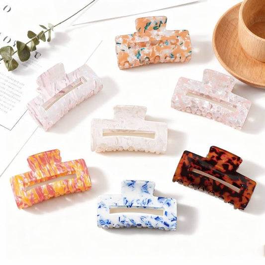 Marbled Hair Claw Clips