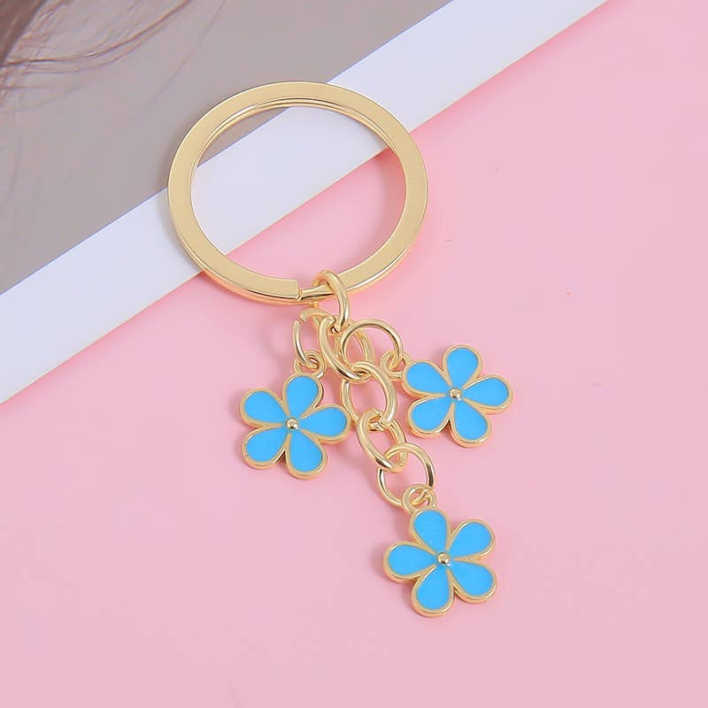 Three Flowers Keychain