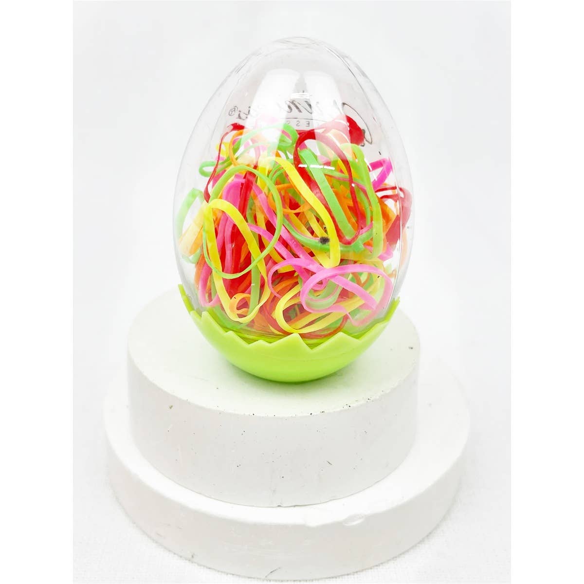 Rubber Elastic Hair Tie in Egg Container