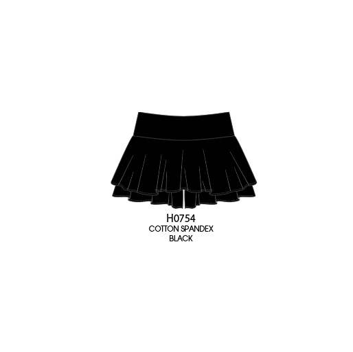 Ruffle short/skirt Black