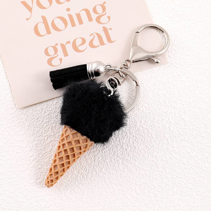 Ice Cream Tassel Keychain