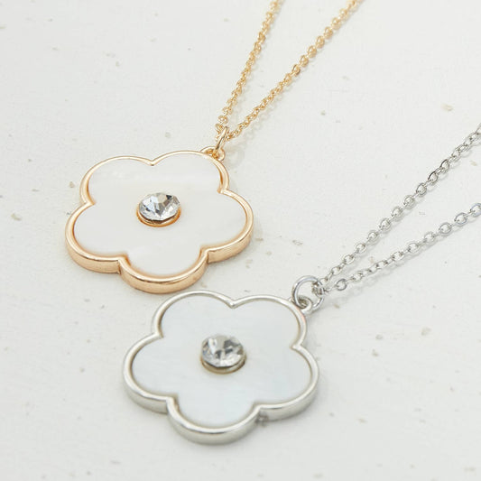 Floral Charm Layered Necklace