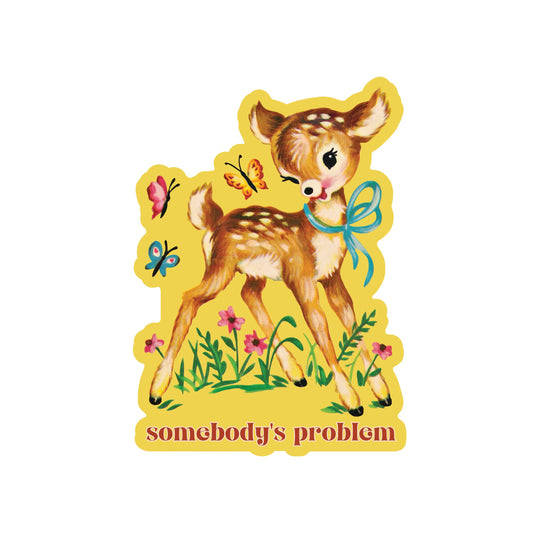 Funny Vintage Deer Animal High Quality Vinyl Sticker
