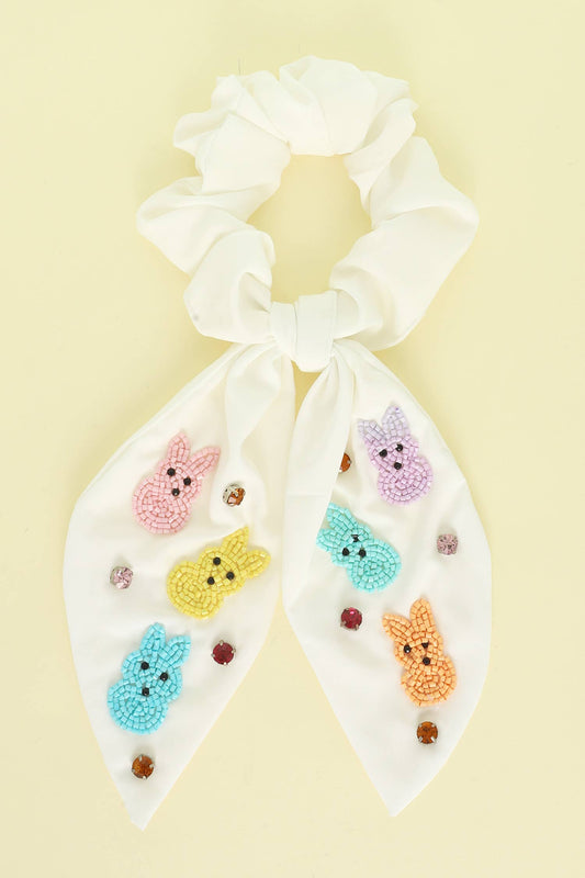 Easter Theme Big Bow Uplifting Scrunchie