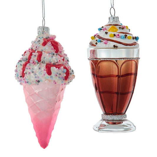 Glass Ice Cream Soda Float Ornament