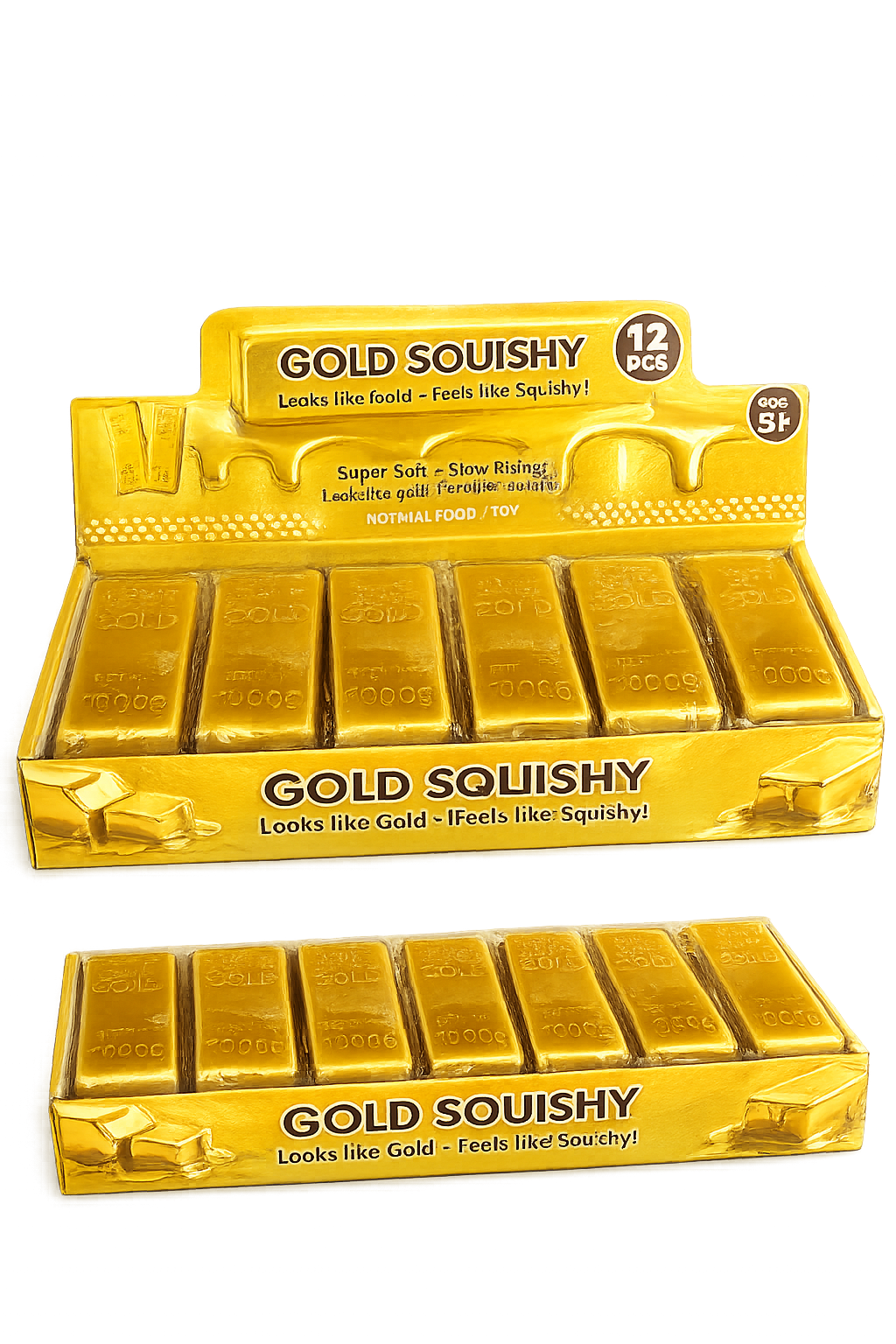 Slow Rising Gold Bar Squishy