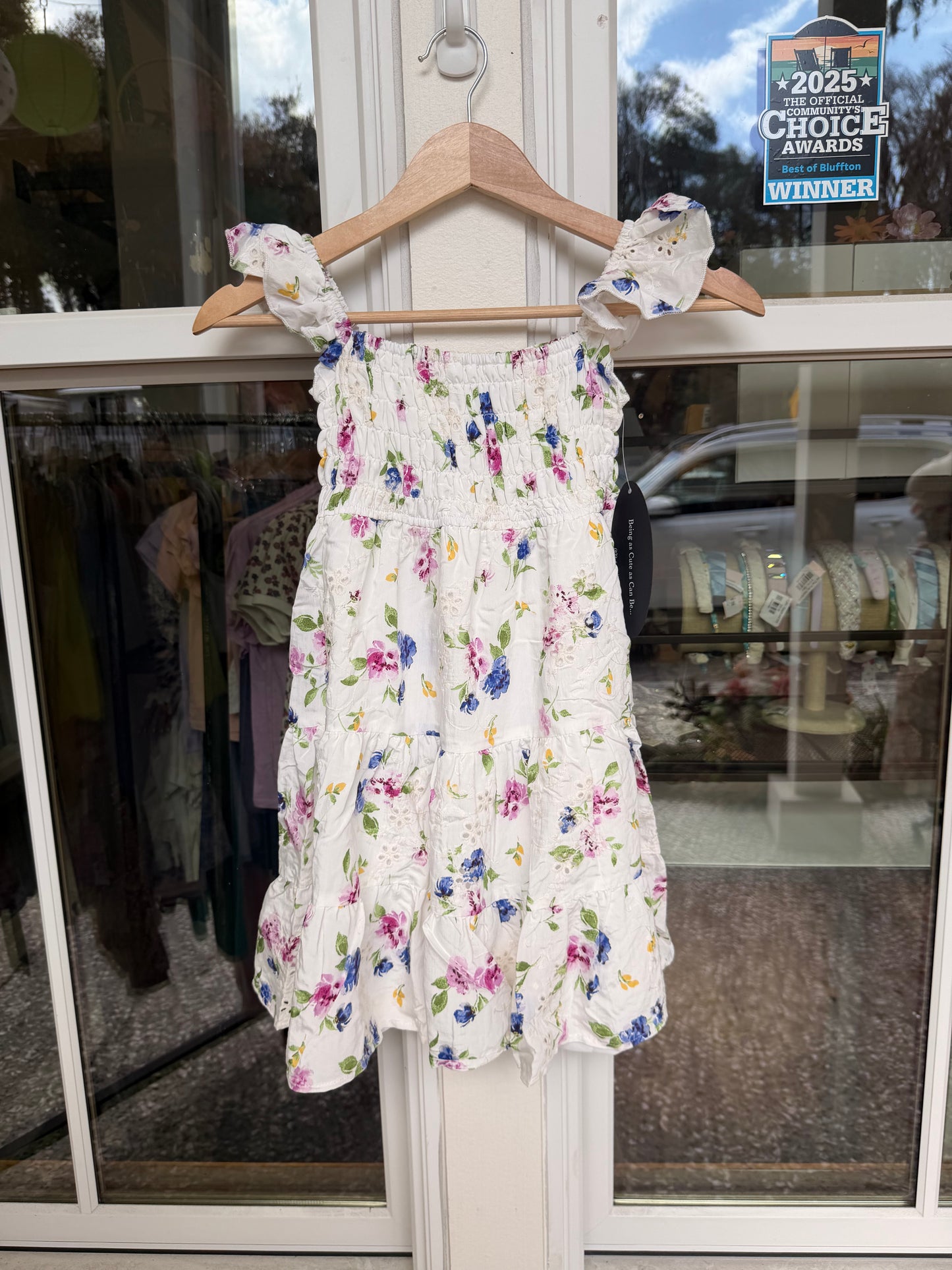 Spring Floral Smocked Dress