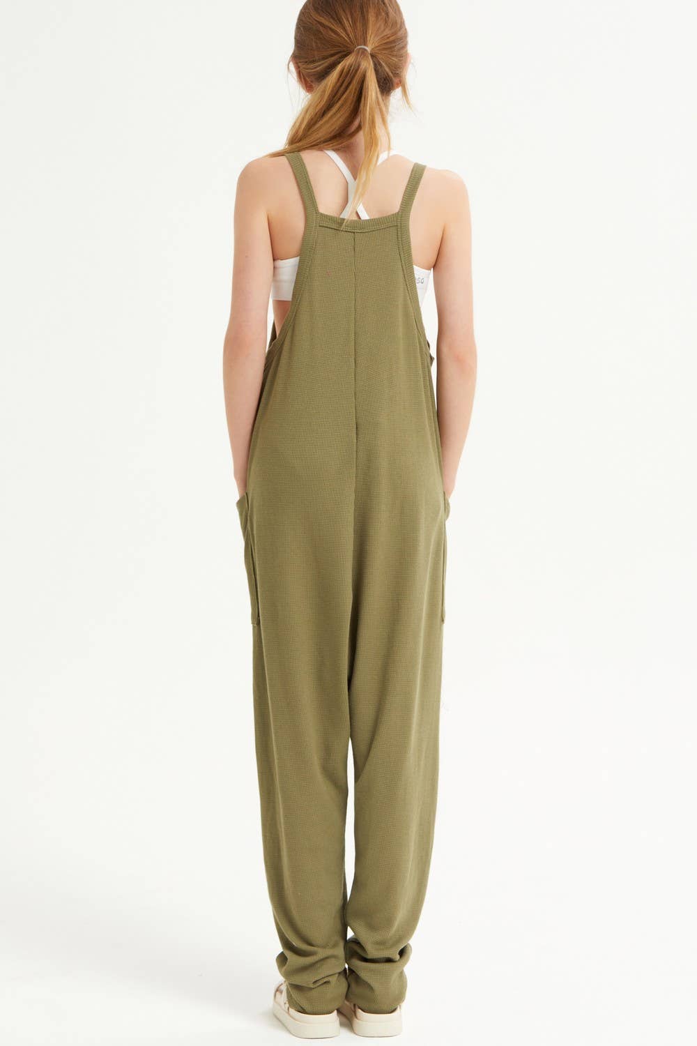 Drop Crotch Sleeveless Jumpsuit /Overall /Onesie