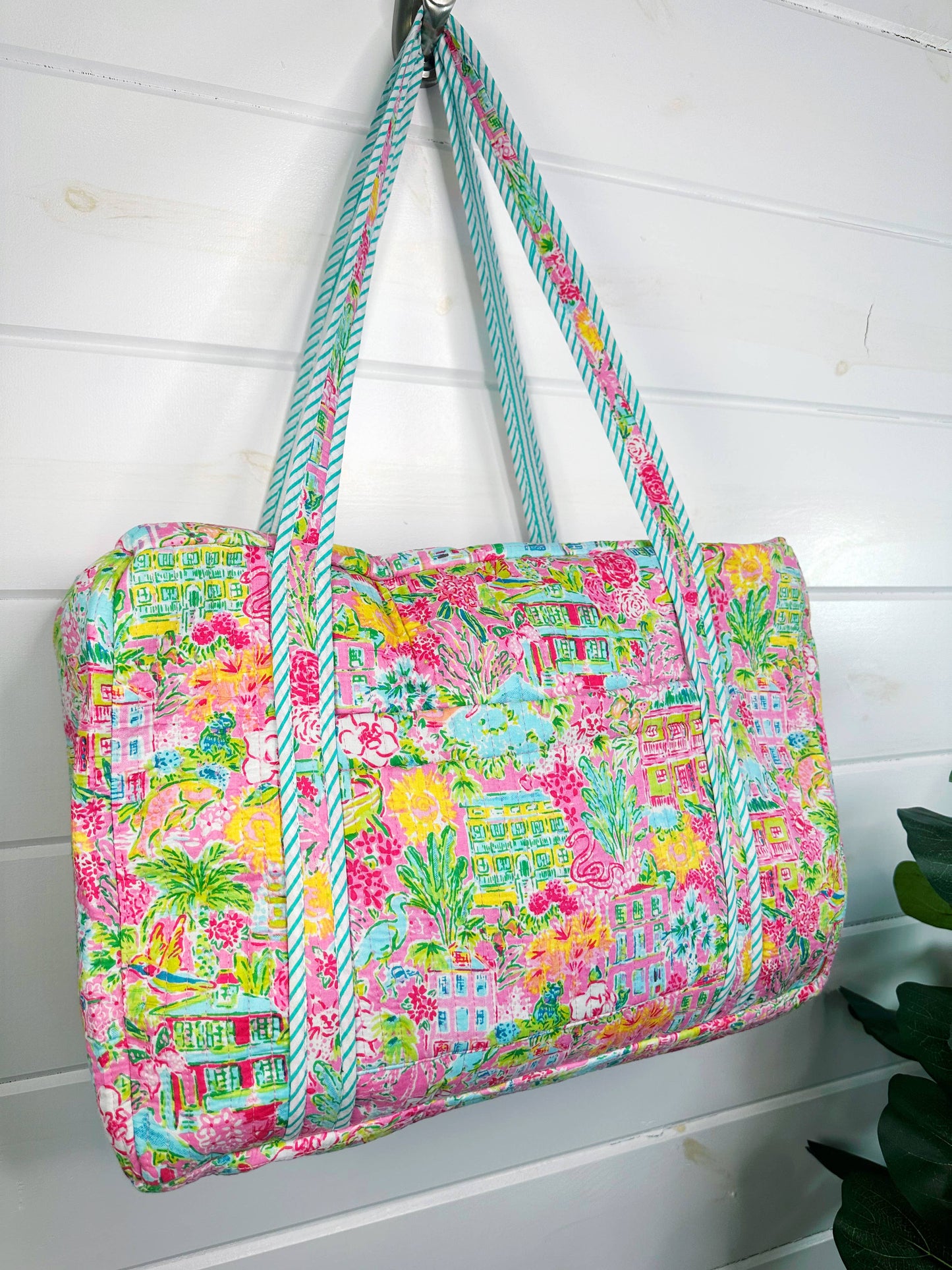 Quilted Duffle Bag - Southern Town