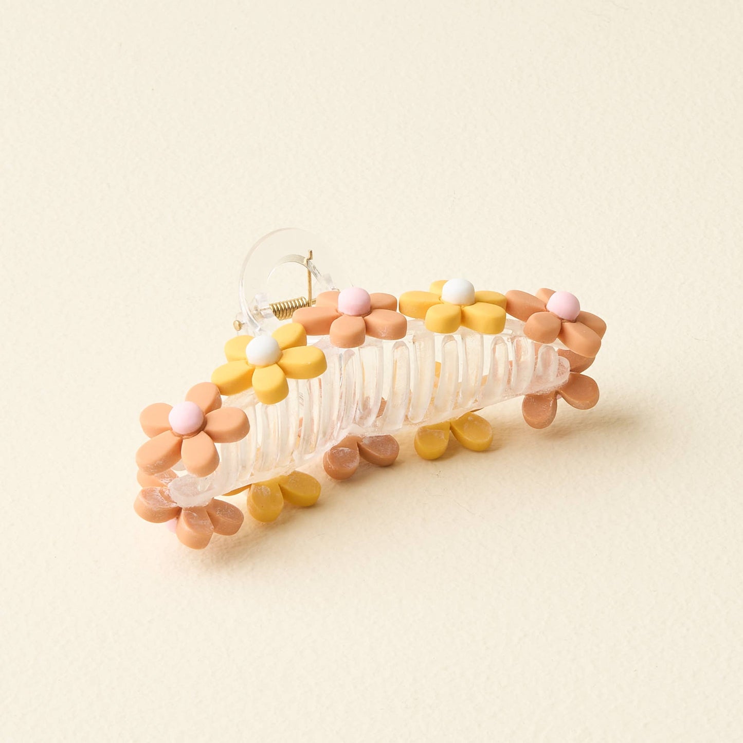 Daisy Claw Clip-Peachy