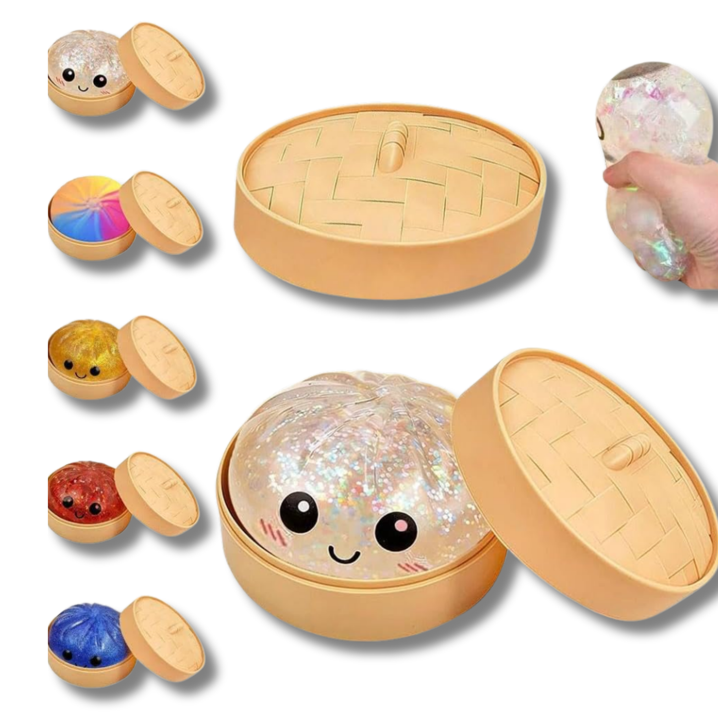 Glitter Dumpling Squishy